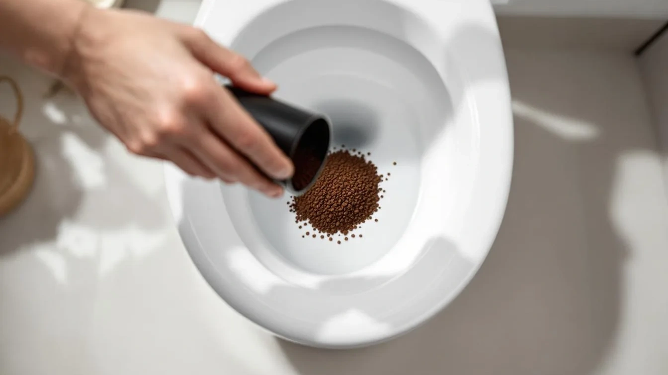 Nasypte trochu kávové sedliny do záchodu: Geniální trik, který vyřeší nejčastější problém v koupelně