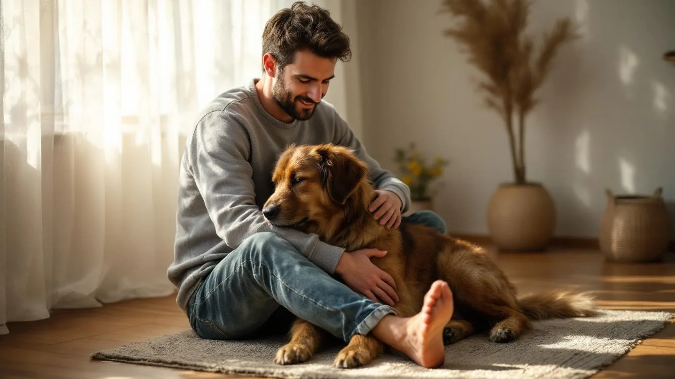 Skutečný důvod, proč si pes rád sedá majiteli na nohu: Není to jen o náklonnosti, jak se zdá