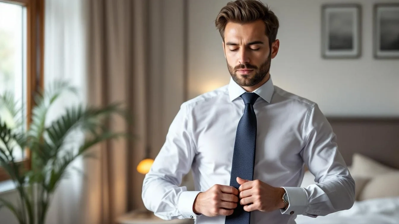 Zapomeňte na složité uzly: Jak si připravit kravatu večer, abyste ji ráno jen bleskově nasadili