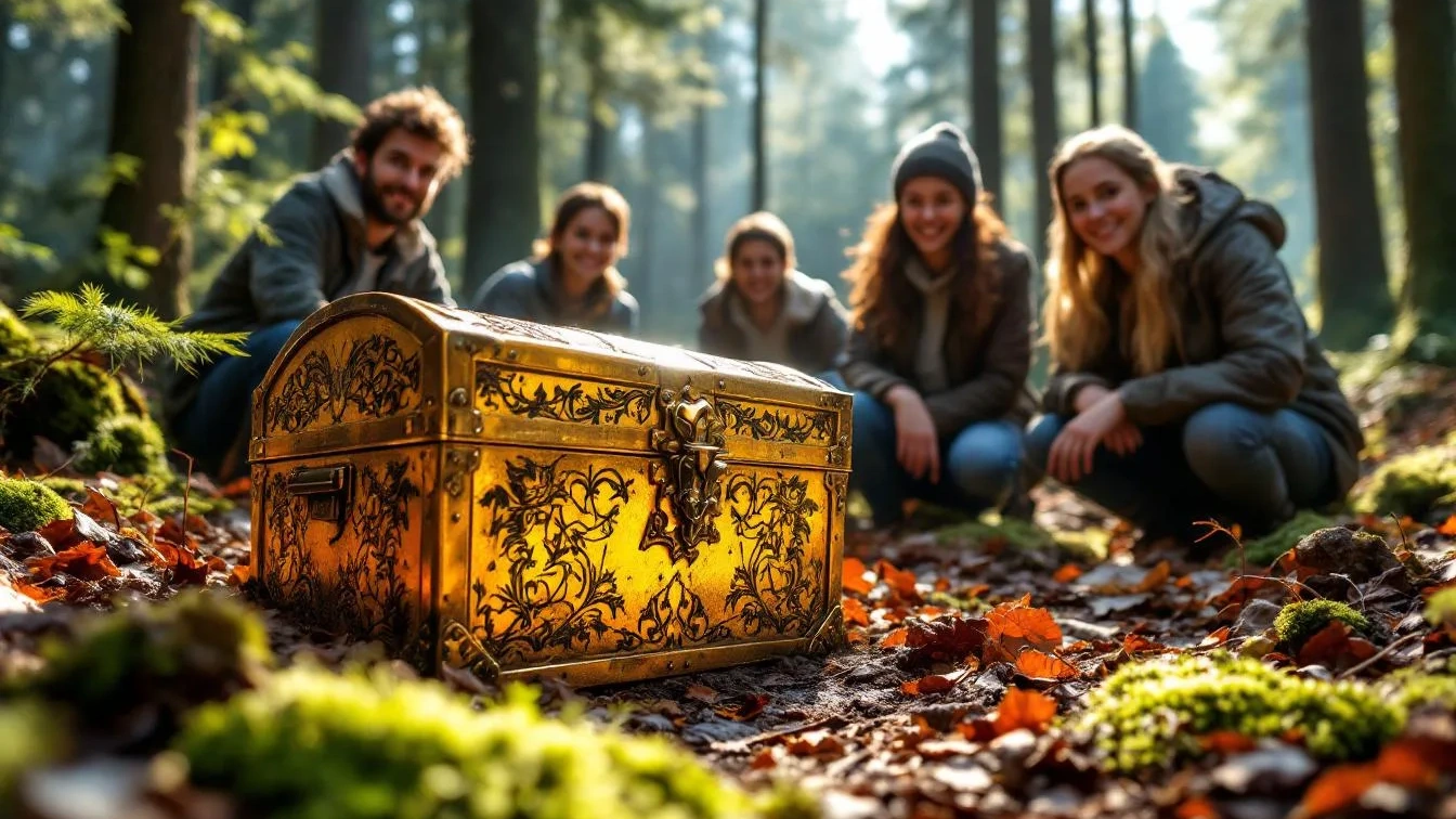 Kdo ukryl tento obrovský zlatý poklad? Nález turistů v českém lese mate archeology