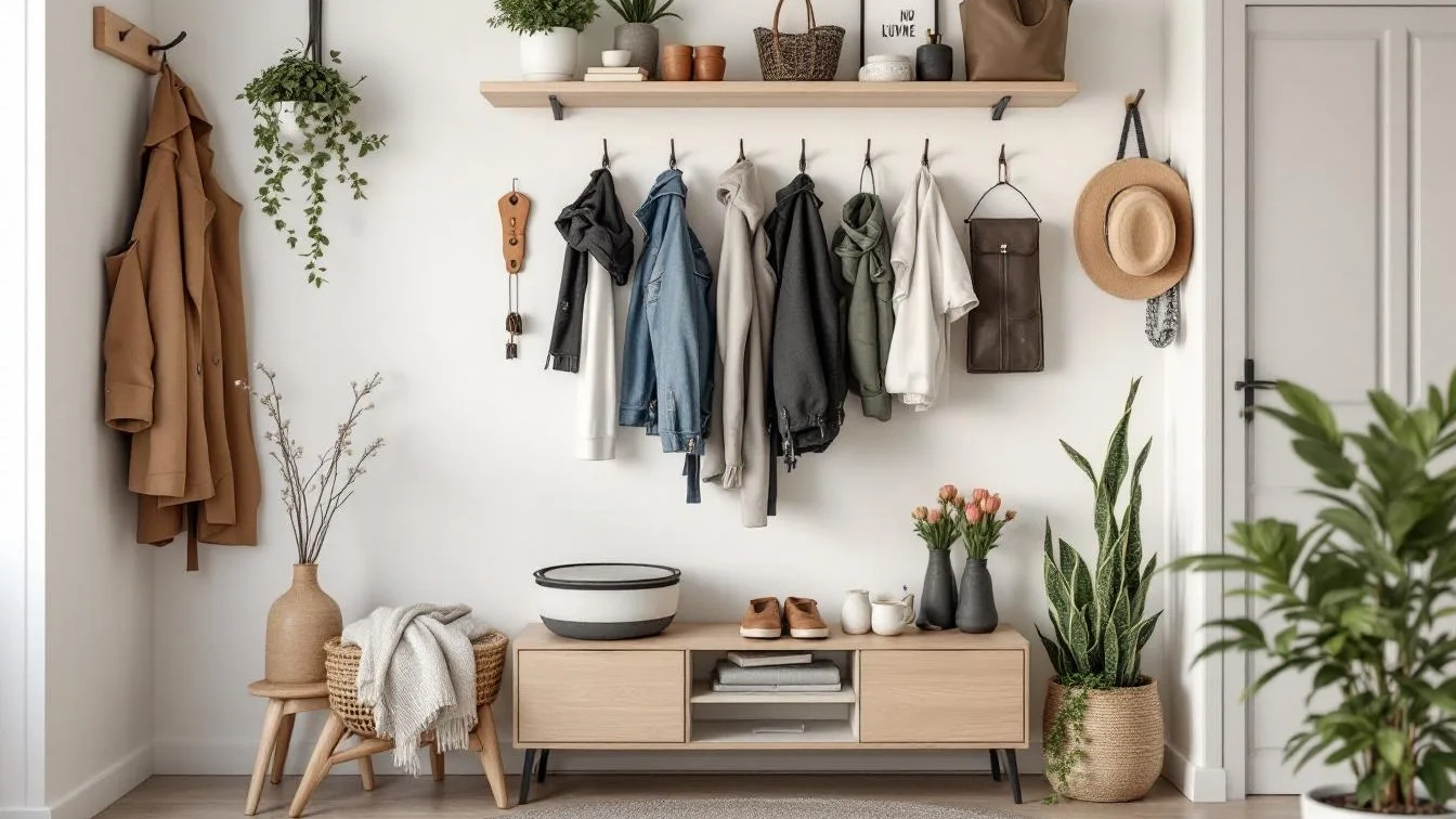 Malá předsíň nemusí být problém, jak ji zařídit chytře a přehledně