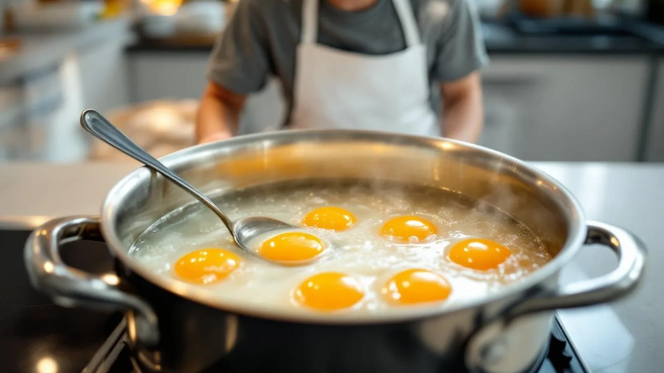 Neobvyklý trik šéfkuchaře: Proč byste měli vařit vejce spolu s kovovou lžící a co to změní?