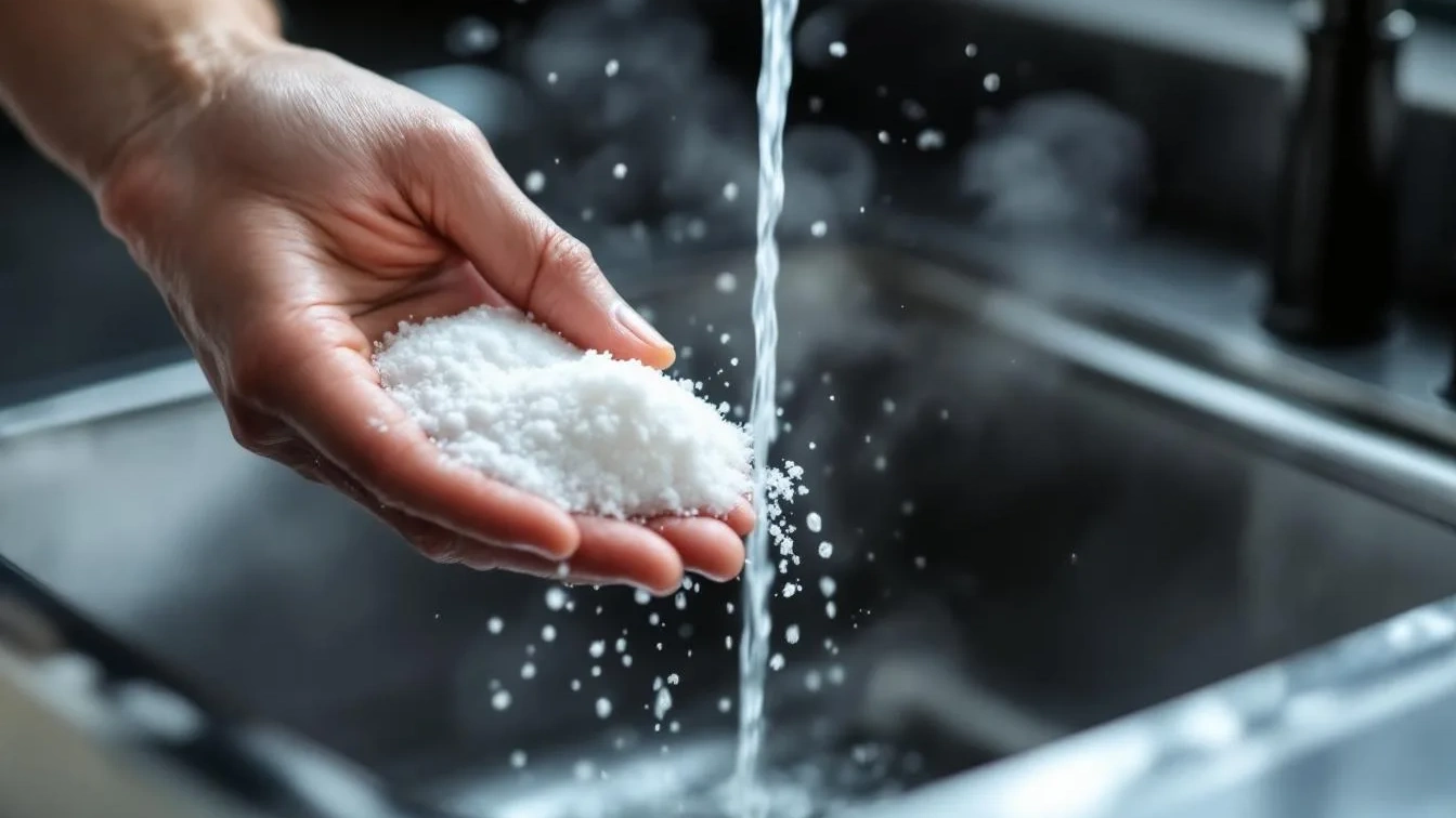 Trik s horkou vodou a solí který vyčistí odpady v kuchyni lépe než agresivní chemie